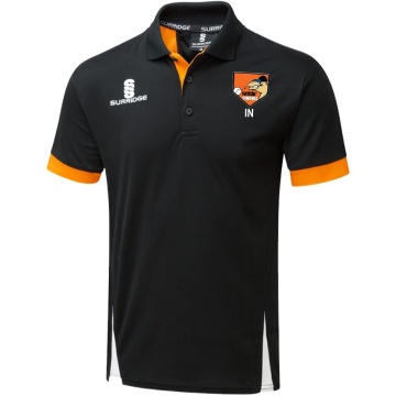 Spittin' Camels Softball Blade Polo Black/Orange/White